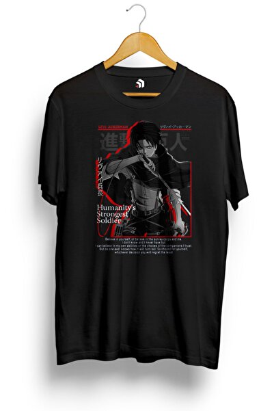 karikatürstore Levi Ackerman Attack On Titan Final Season Anime Baskılı Tişört