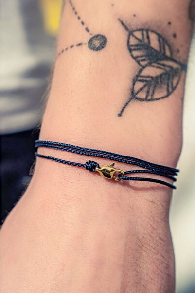 alberaccessories 925 Ayar Gümüş Klips Tasarım Ip Dolama Erkek Bileklik ( Şık )