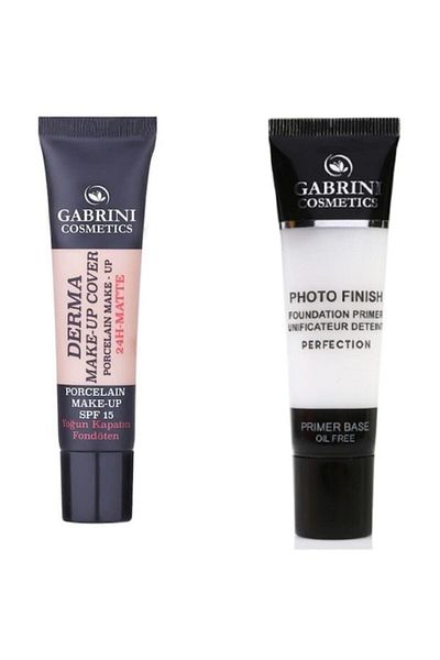 Gabrini Foundation - Derma Make-up Cover Foundation 102 + Make-up Base - Photo Finish Primer Base