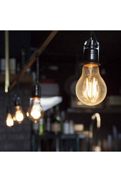 ORBUS Dekoratif Ampul A60 E27 Amber Sarı Işık 5 Adet