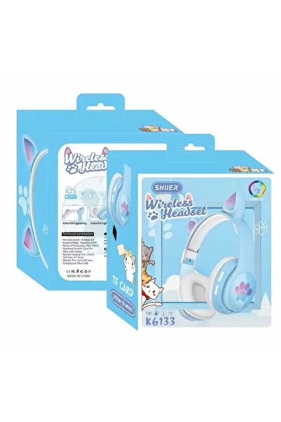 teknosepetim Kedi Kulaklık Pati Rgb Işıklı Radyolu Gaming Bluetooth Kulaklık ...