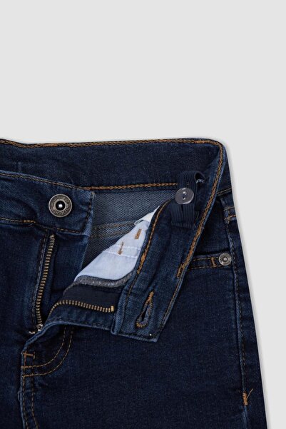 DeFacto Boy's Regular Fit Fray Detailed Jean Bermuda Shorts U3859A621SM