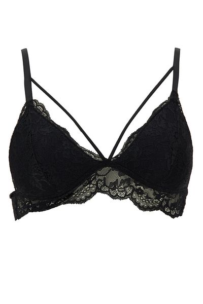 DeFacto Fall In Love Lace Padded Triangle Bralette