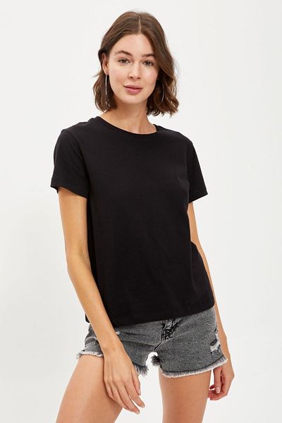 DeFacto Women's Black Basic Short Sleeve T-Shirt M9595Az.20Sp.Bk27