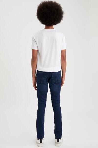 DeFacto Pedro Slim Fit Normal Bel Dar Paça Jean Pantolon