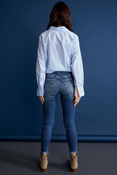 DeFacto Vintage Skinny Yüksek Bel Jean Pantolon