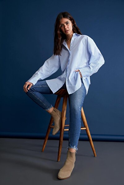 DeFacto Vintage Skinny Yüksek Bel Jean Pantolon