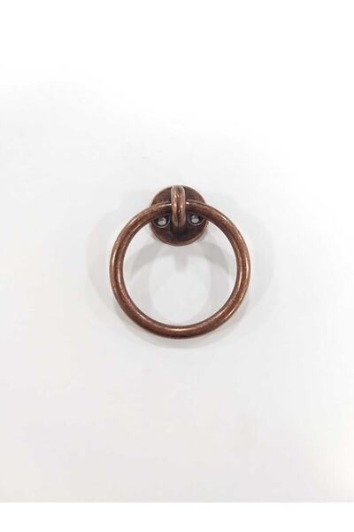 ARON (2 Adet) Halka Kulp Antik Bakır Üstten Vidalanır Sandalye Koltuk Kulpu Ç...