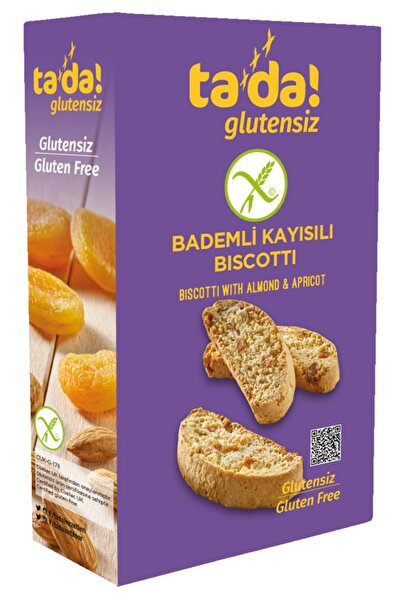 Tada Glutensiz Bademli Kayısılı Biscotti 110 G 5'li Paket