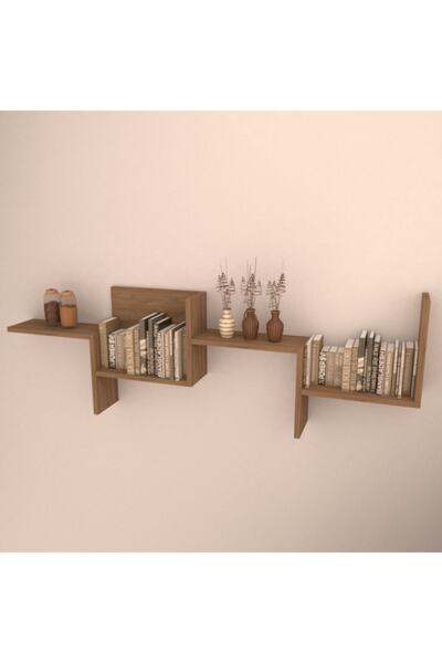 RAFKESTİR Siena Duvar Raf Seti Kafkas Meşe ( Mat )