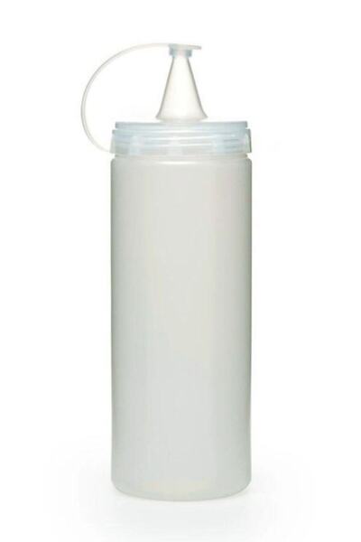 Buffer ® 10 Adet Şeffaf Kapaklı Sızdırmaz Yağlık Sosluk Şişesi Plastik yağdanlık 400 Ml. Ap-9028
