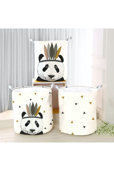instababyrooms Digital Printed Multi-Purpose Triple Basket Model 010