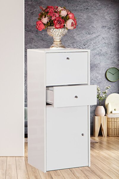 SANDALİE Pratico Çok Amaçlı Ekmeklik Dolap Mutfak & Banyo - Beyaz