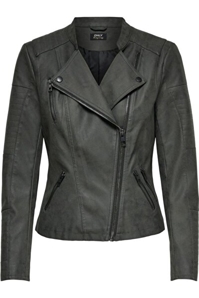 ONLY Onlava 15102997 - Дамски черни байкерски ботуши от изкуствена кожа Otw Noos