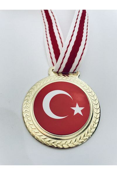 Lider Baskı 5 Τορκικά Μετάλλια Σημαίας - Ψηφιακή Εκτύπωση 1η Μετάλλιο ποιότητας