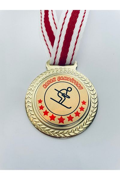 Lider Baskı 3 Μετάλλιο Πρωταθλητής Σκι - Μετάλλιο Ψηφιακής Εκτύπωσης