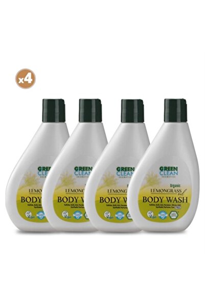 Green Clean Duş Jeli Seti 4'lü - Limon Otu 275 Ml