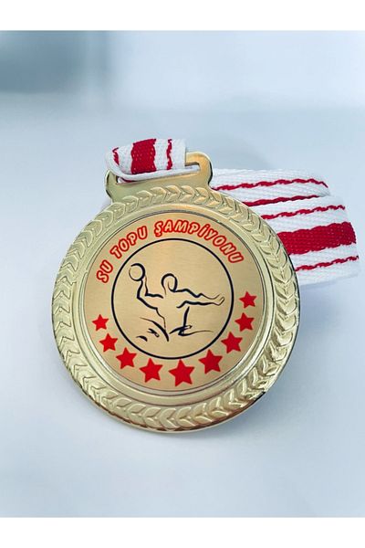 Lider Baskı 10 Μετάλλιο Πρωταθλητής Μπάλας Νερού - Ψηφιακή Εκτύπωση 1η Μετάλλιο ποιότητας