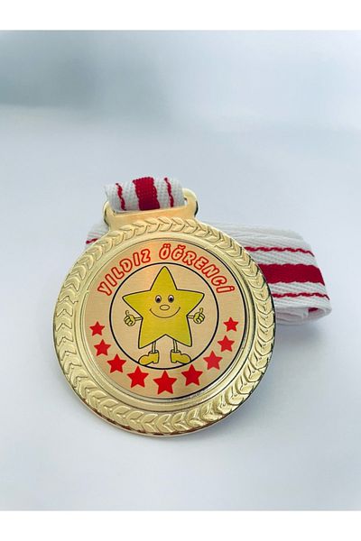 Lider Baskı 10 Αστέρια Μαθητικό Μετάλλιο - Ψηφιακή Εκτύπωση 1ο Μετάλλιο ποιότητας