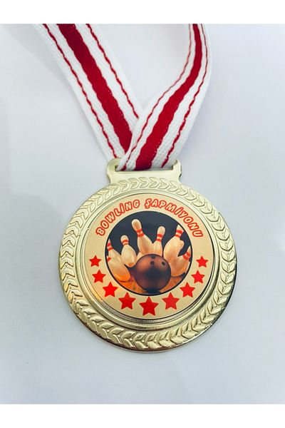 Lider Baskı 1 Μετάλλιο Πρωταθλητής Μπόουλινγκ - Ψηφιακό τυπωμένο 1ο Μετάλλιο ποιότητας