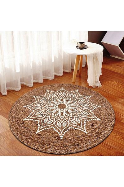 Bonny Home Jute Wicker Round Door Face Plate Ks-1023