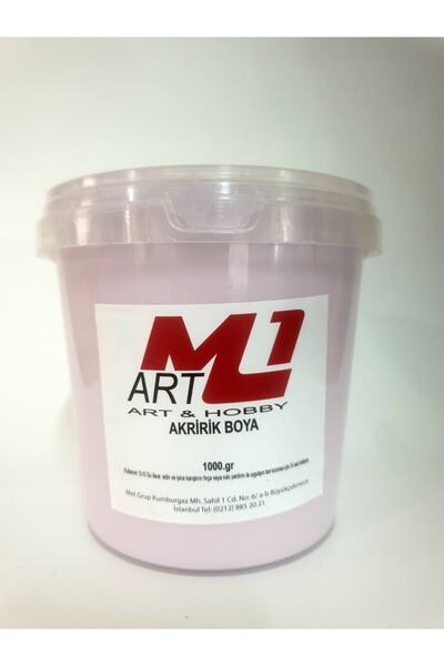 m1 art Akrilik Boya 1.kg --10 Renk Seçeneği, Ahşap, Tuval, Seramik , Duvar ,taş