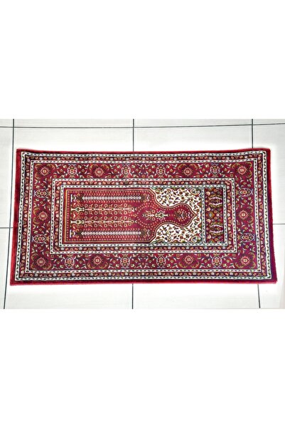 ANGORA HALI Seccade 8820c Yün Tuşeli Akrilik Bordo Namazlık