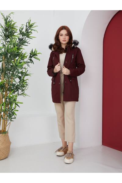 KMKkombin Palton și palton din lână Capsonyu din blană de damă