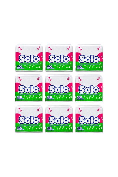 Solo 9 Pack of 100 Paper Napkins