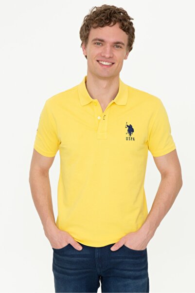 U.S. Polo Assn. Sárga férfi póló