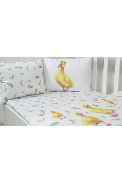Puro Cotone Full Organic Baby Bedding Set with Goose Pattern