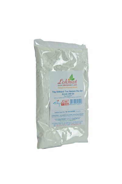 LokmanAVM Tüy Dökücü Toz Hamam Otu Gri Zırnık 250 Gr Paket