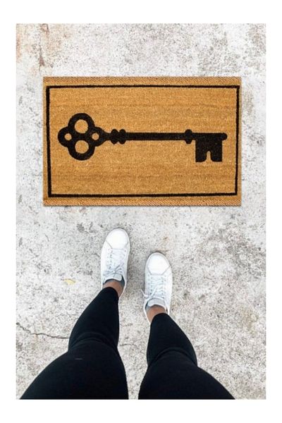 fpstarstore Digital Print Brown Switch Pattern Door Mat K-1044