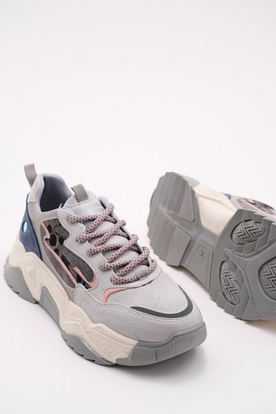 LuviShoes 65100 Eisgraue Damen-Sportschuhe