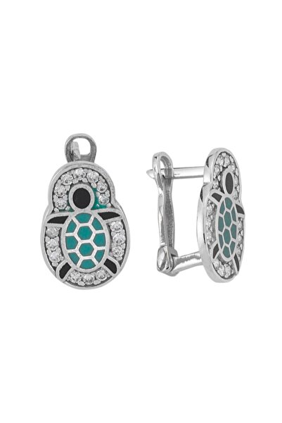 Argentum Concept 925 Ayar Gümüş Kampumbağa Küpe - K010101