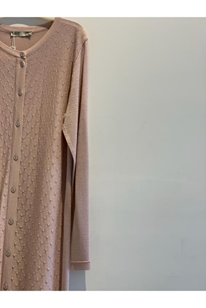 Kayra Kadın Düğmeli Uzun Hırka