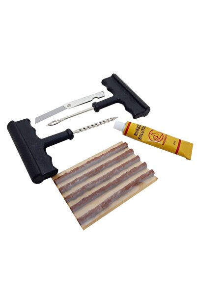 yıldırım nalbur Araba Lastik Tamir Seti Fitilli Plastik Sap Oto Lastik Tekerl...
