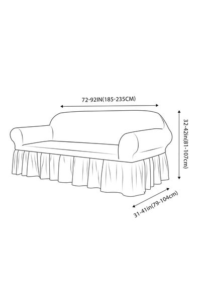 uzhanem Canapea înfășurată cu 3 locuri, canapea extensibilă, husă pentru canapea extensibilă, husă pentru fotoliu (3 locuri) 1buc violet