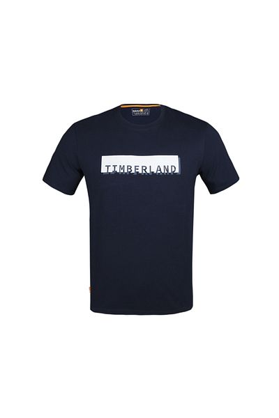 Timberland Ss επώνυμα Linear ανδρικό μπλουζάκι casual Tb0a26u14331 Navy Blue
