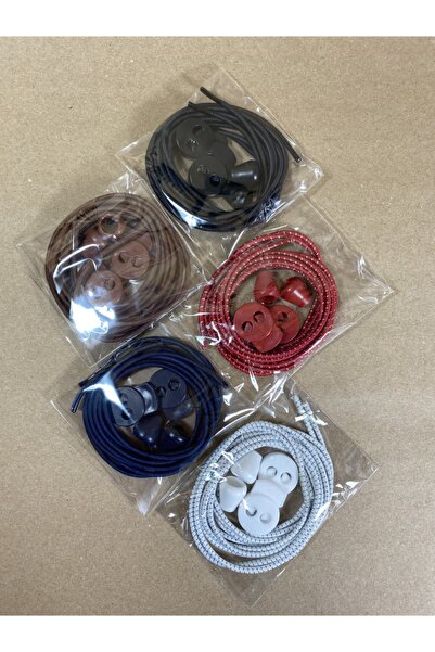 LUCKY Smart Locking Elastic Shoe Laces Rubber Laces 100 Cm Red