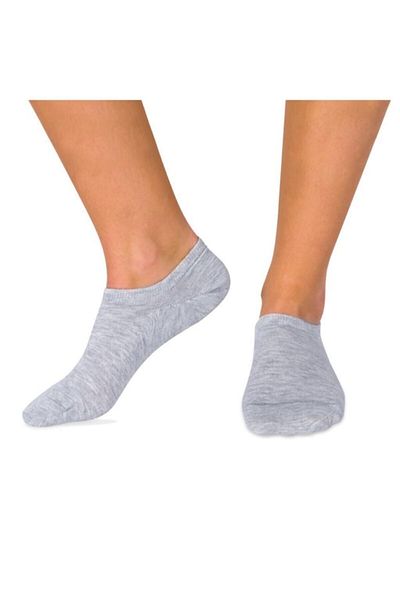 Meguca Socks Unisex Bamboo Seamless Booties Κάλτσες Γκρι Χρώμα 5 Ζεύγη