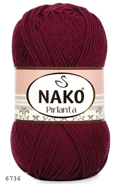 NAKO Μπορντό Amigurumi Floss Diamond Model 6736