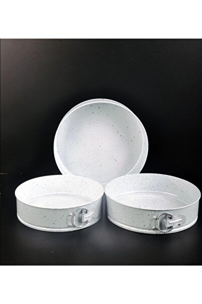 Penguen Yuvarlak 3'lü Kelepçeli Kek Kalıbı Beyaz Png-1956