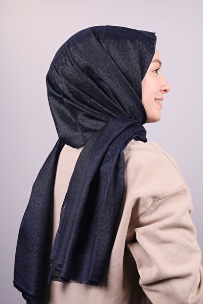 Bensu Düz Renk Monogram Şal Seri-01