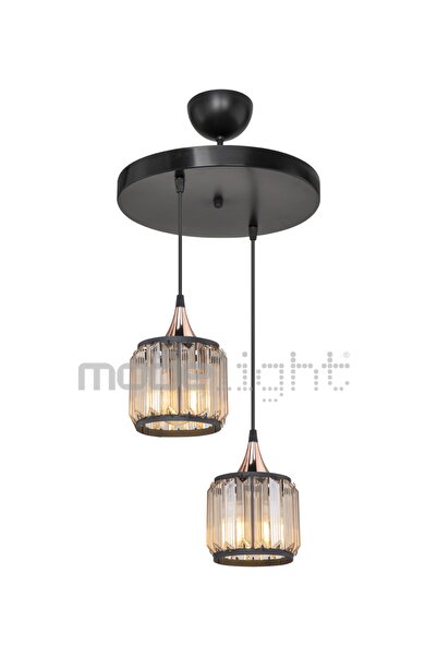 Modelight Haliç 2li Çember Siyah / Bakır