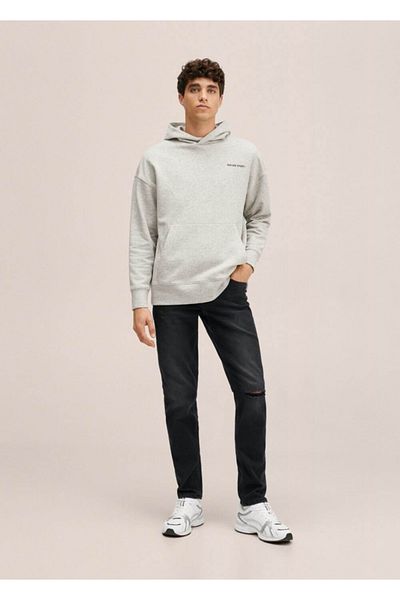 Mango Teen Λεπτομερές Skinny Jean παντελόνι με σκίσιμο