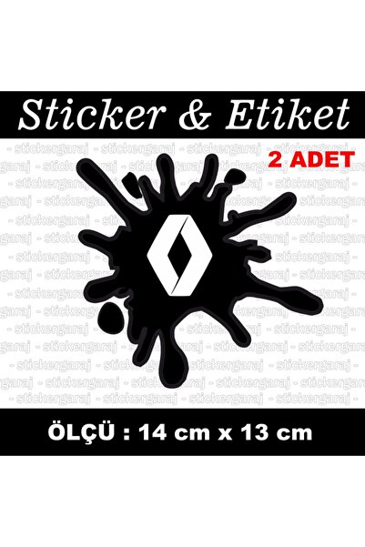 auto ملصق Renault Tuning Modified - ملصق متوافق مع خوذة الدراجة النارية الزجا...