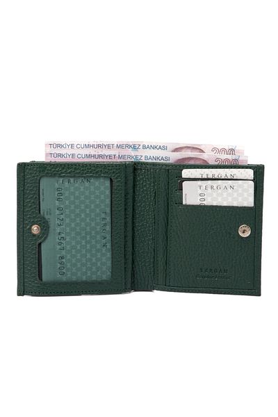 Tergan Green Leather Women's Wallet 05627ı5t