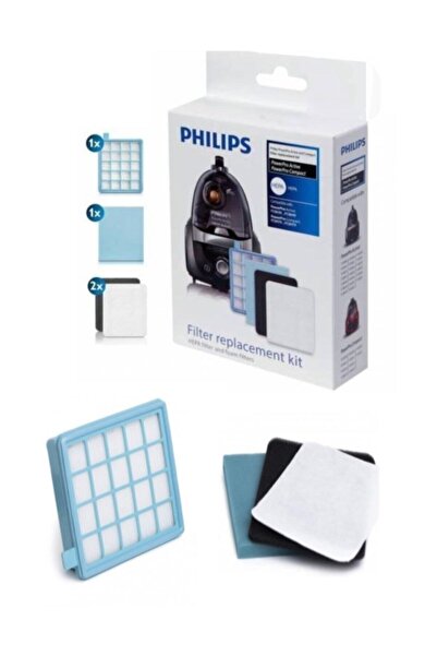 Philips Set de filtre Hepa originale Powerpro Compact - FC 8478/91