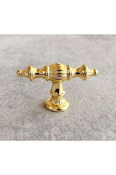 ARON (2 PCS) Island Rustic Knob Handle (GOLD YELLOW) TV Unit Nightstand Dresser Console Kitchen Cabinet Handle